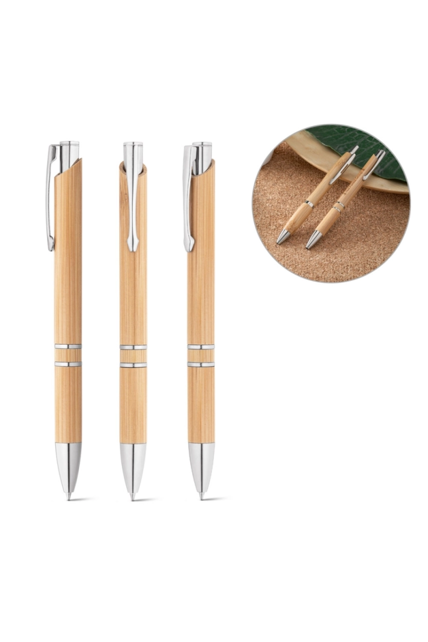 BETA BAMBOO. Stylo en bambou avec clip