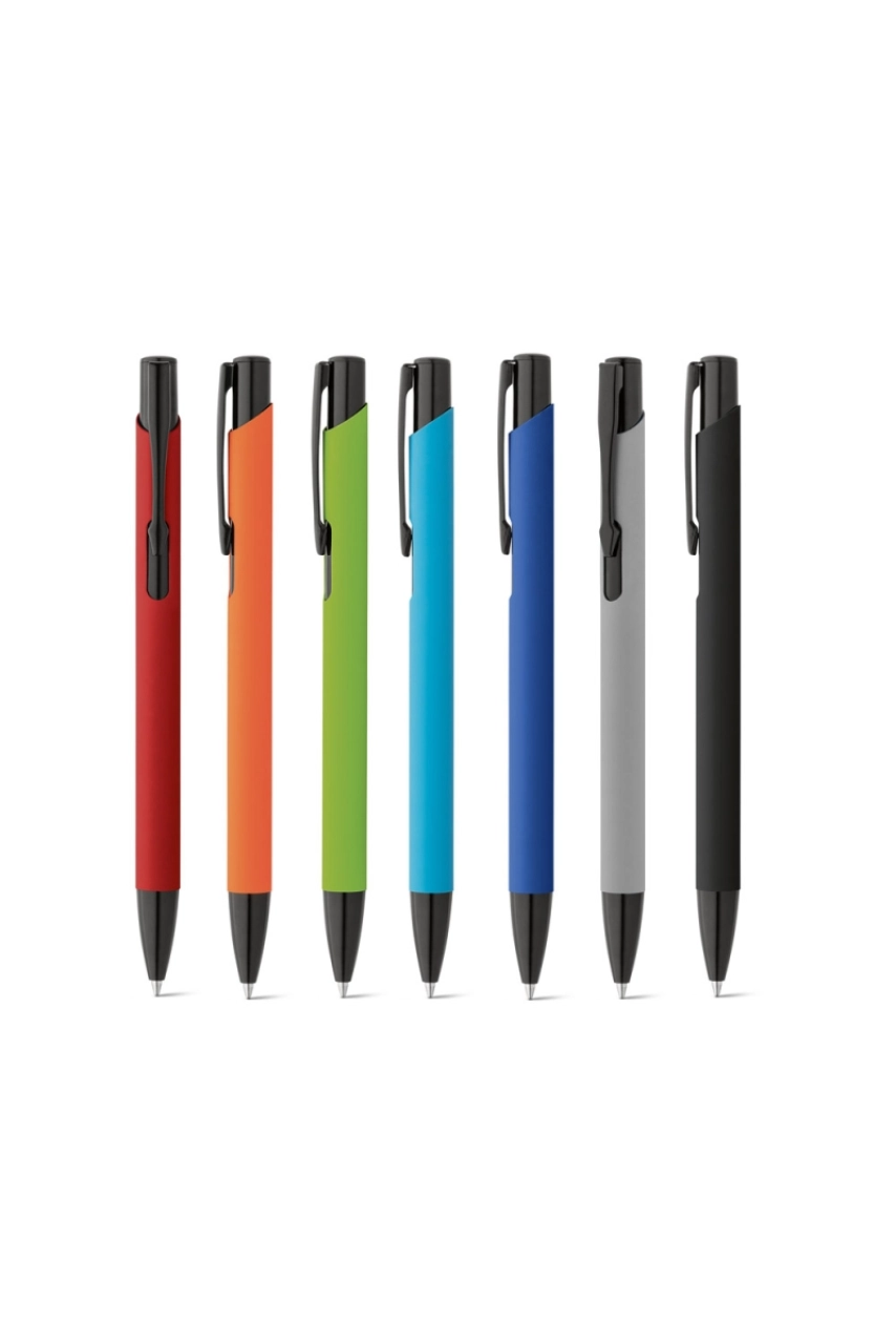 POPPINS. Stylo en aluminium avec finition en caoutchouc