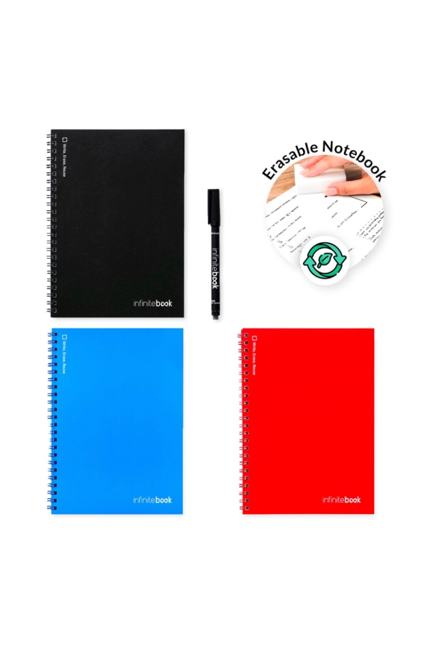 INFINITEBOOK PLAIN A5. Infinitebook avec couverture souple et 15 pages unies pour tableau blanc