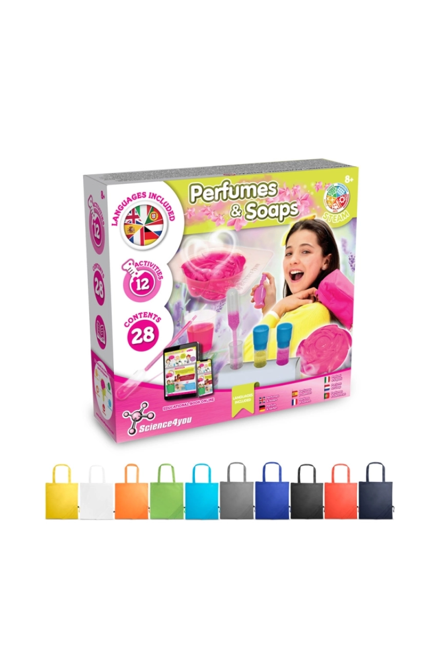 Perfume & Soap Factory Kit V. Jeu éducatif livré avec un sac cadeau pliable en 190T