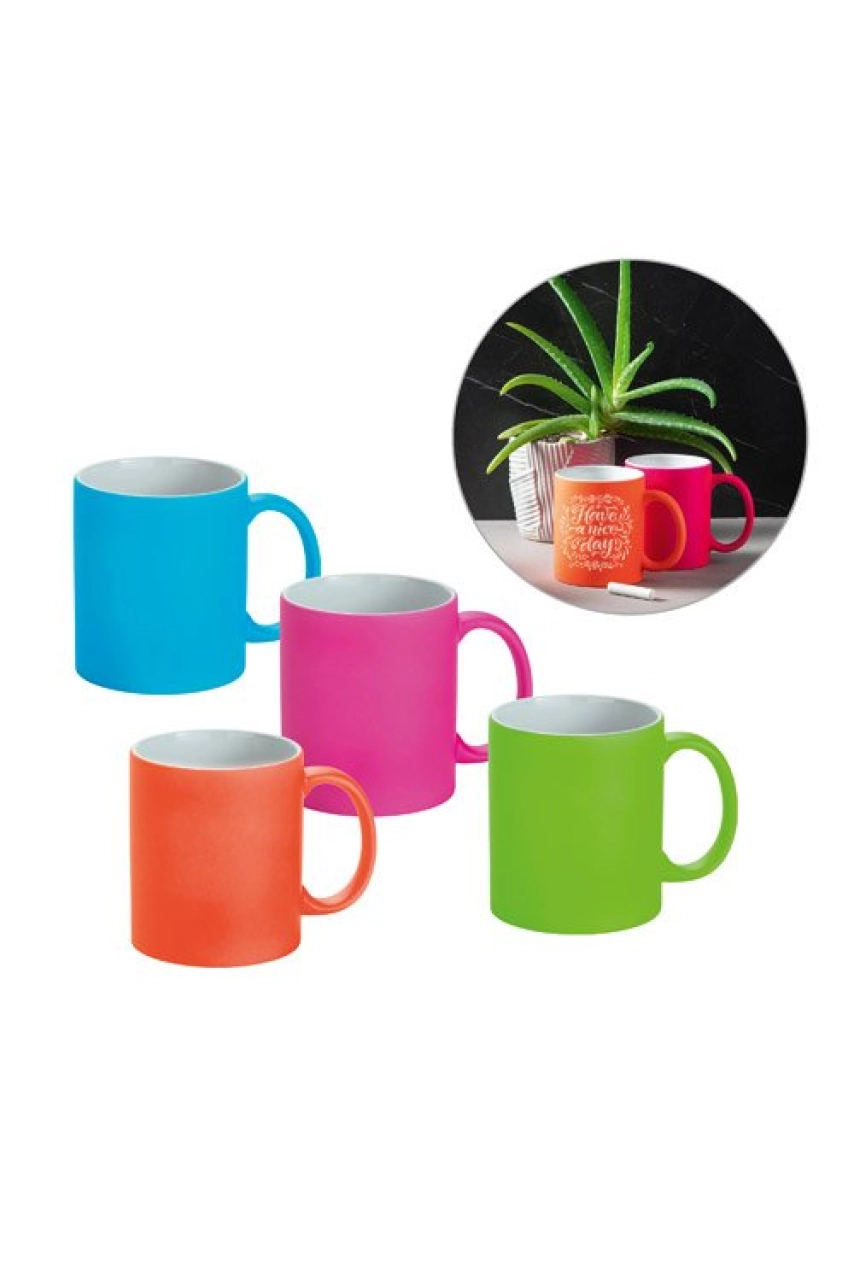 LYNCH TASSE EN CÉRAMIQUE AVEC FINITION NÉON 350 ML