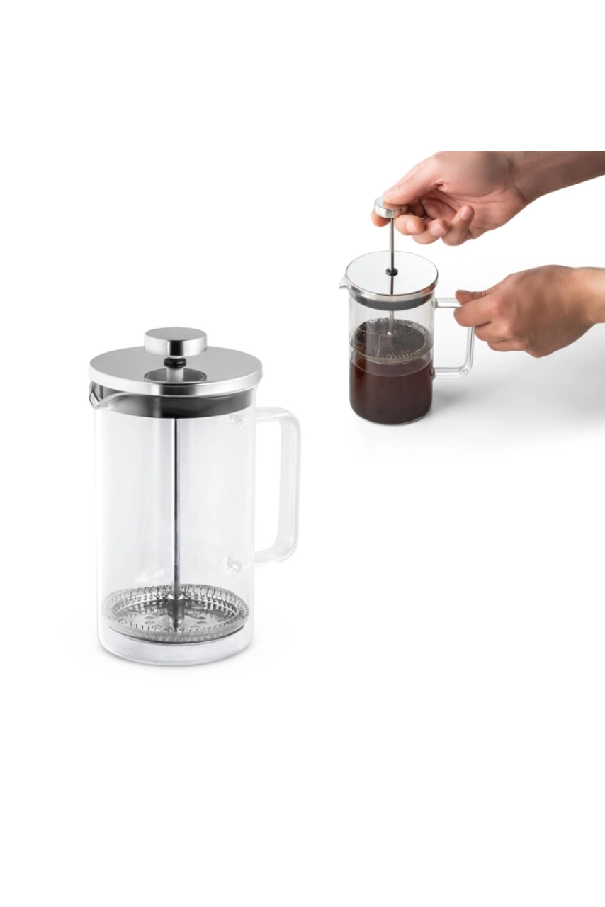 JENSON CAFETIÈRE 600ML EN VERRE BOROSILICATE ET ACIER INOX