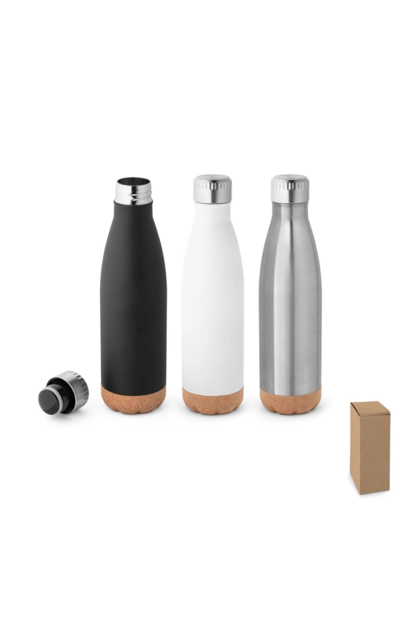 SOLBERG THERMOS 560ML EN ACIER INOX AVEC BASE EN LIÈGE