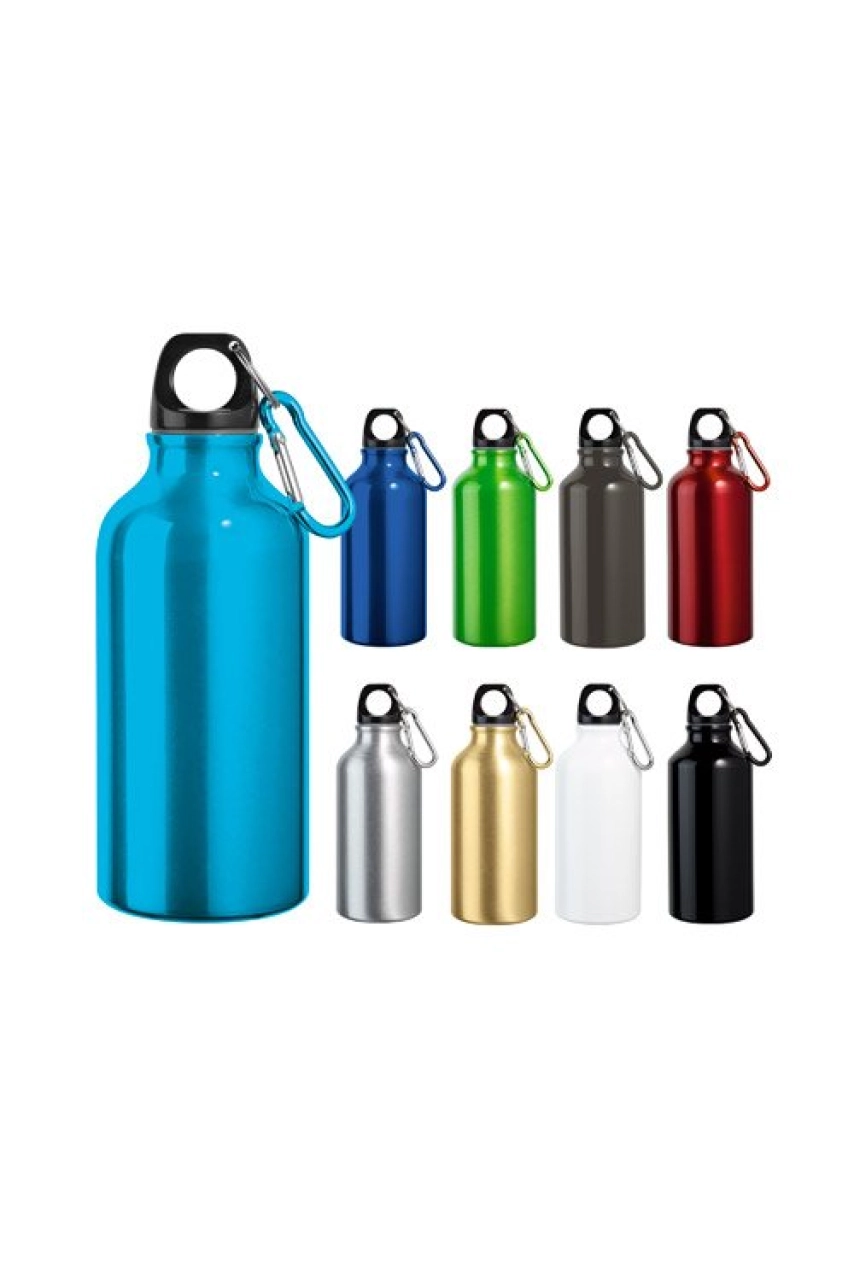 LANDSCAPE BOUTEILLE DE SPORT 400ML EN ALUMINIUM AVEC MOUSQUETON