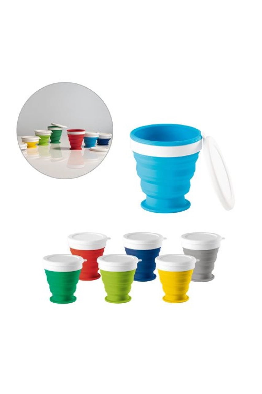 ASTRADA VERRE DE VOYAGE PLIABLE 250ML EN SILICONE ET PP