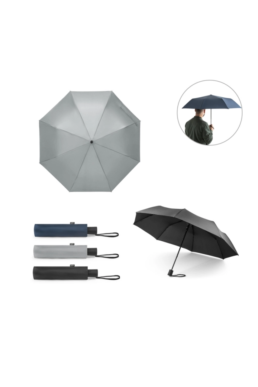 CIMONE PARAPLUIE PLIABLE EN RPET AVEC POIGNÉE EN PP