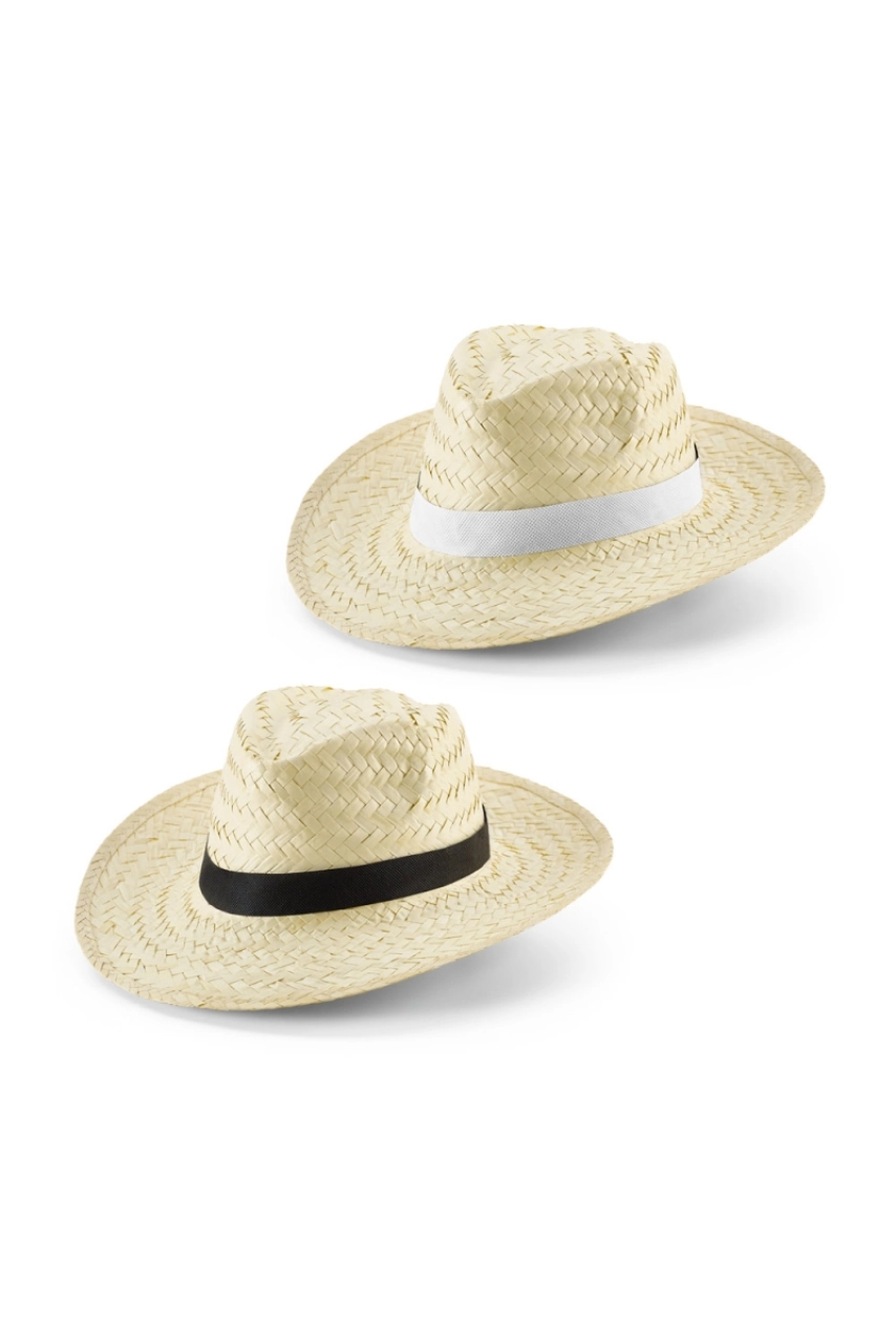 EDWARD POLI CHAPEAU DE PAILLE NATURELLE AVEC BANDE EN POLYESTER