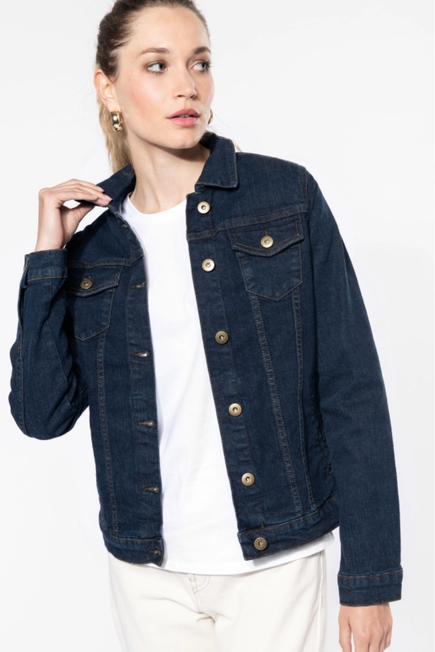 Blouson denim non doublé femme