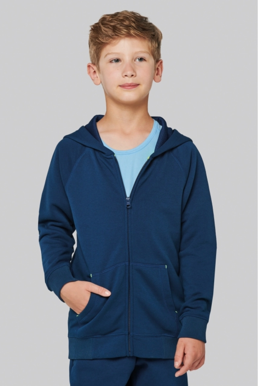 Veste zippée à capuche enfant