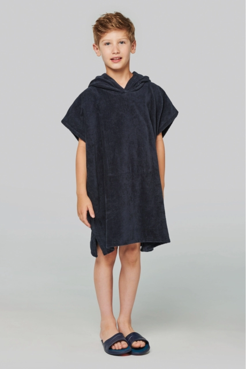 Poncho éponge à capuche enfant