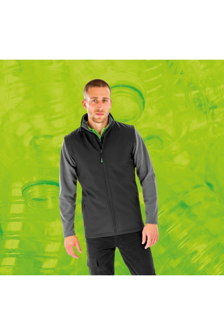 Bodywarmer softshell homme recyclé