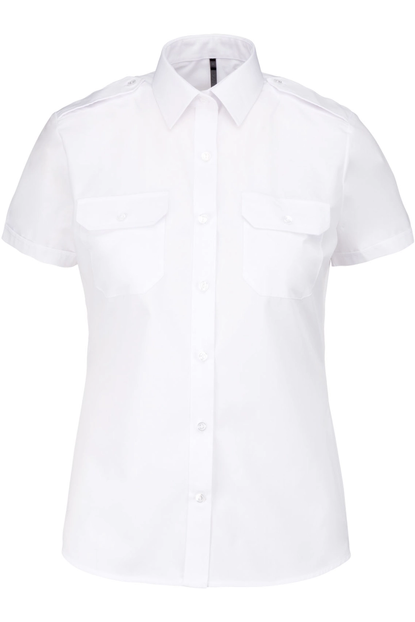 Chemise pilote manches courtes femme