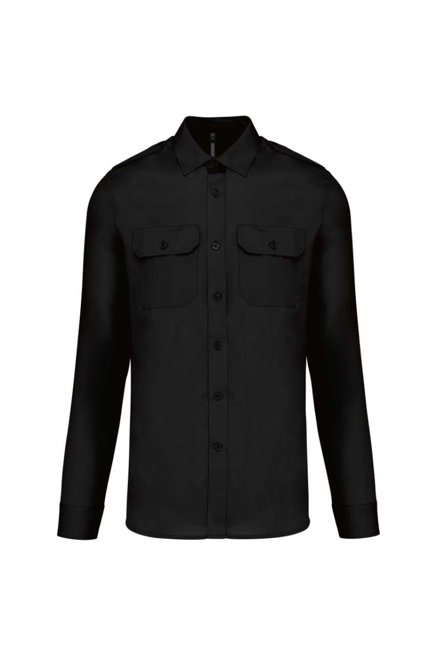 Chemise pilote manches longues homme