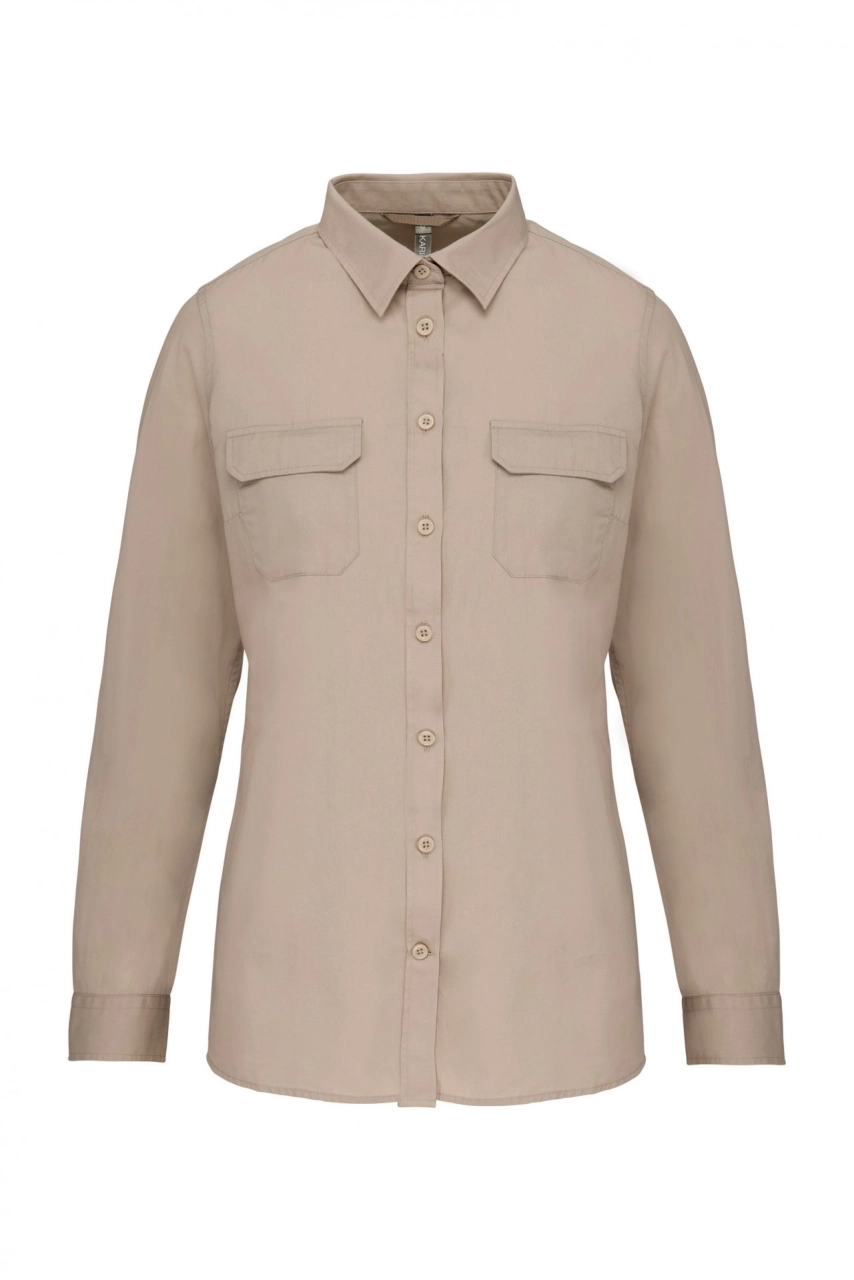 Chemise safari manches longues femme