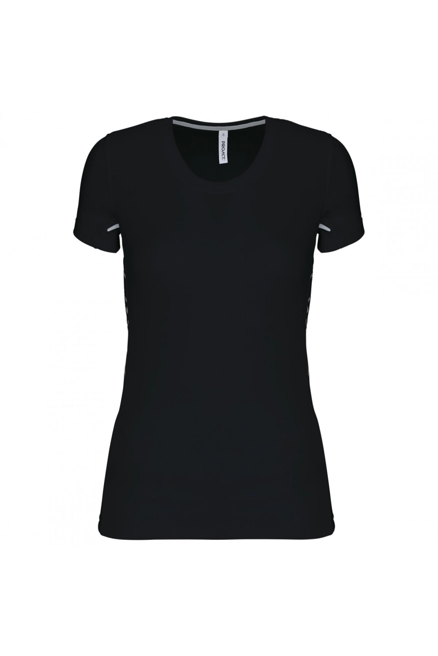 T-shirt de sport bi-matière manches courtes femme