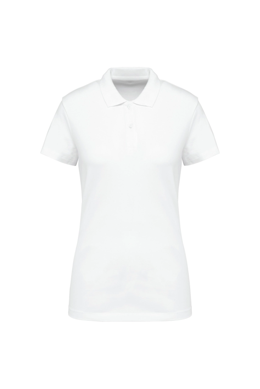 Polo Supima® manches courtes femme